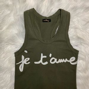 Je t’aime tshirt dress